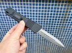 复刻Microtech 微技术地狱犬直跳刀 (  大马士革钢 )